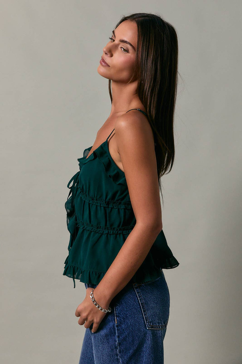 Cynthia Ruffle Cami Top