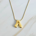 Balloon Letter Initial Necklace