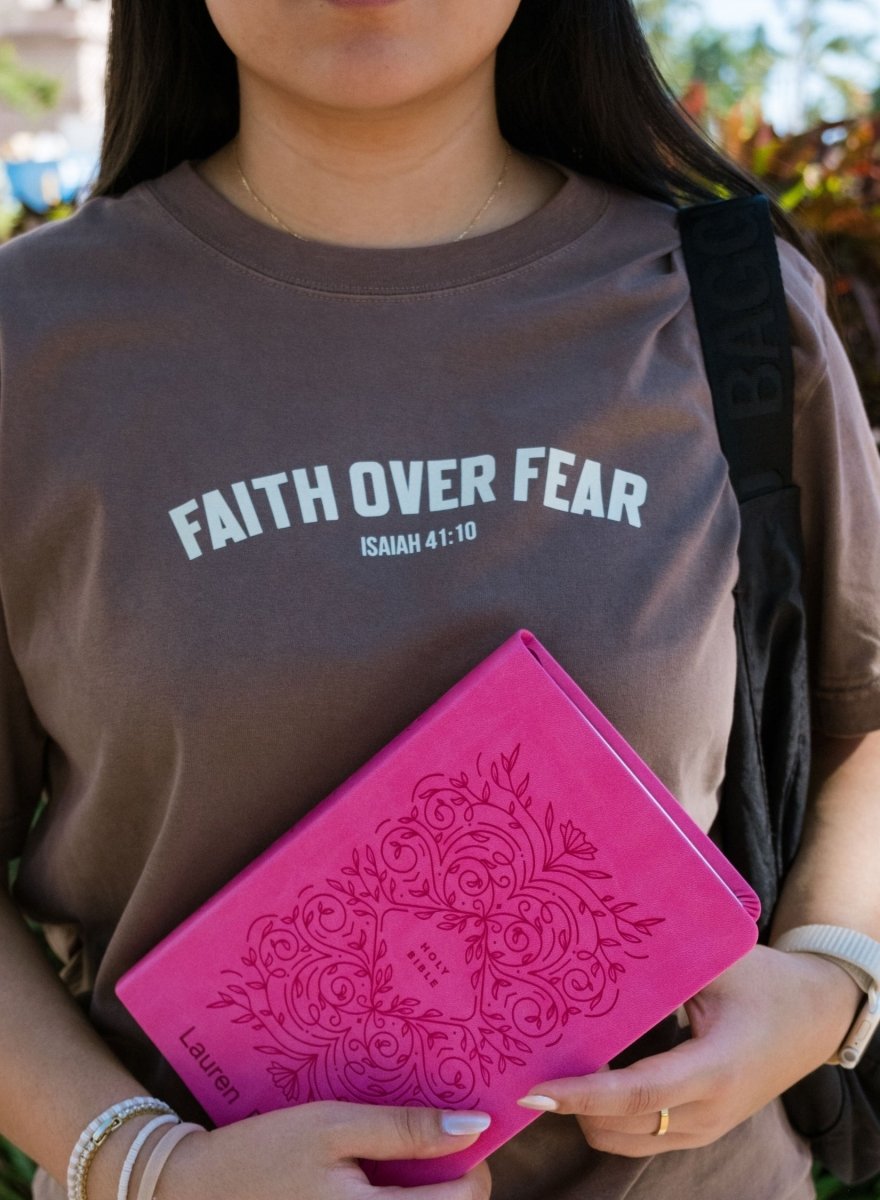 Faith Over Fear Unisex Garment-Dyed Tee