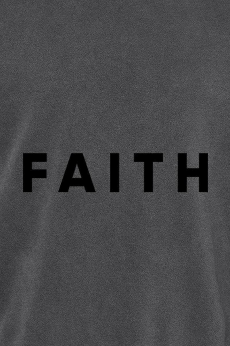 Faith Unisex Pigment-Dyed Crewneck Sweatshirt