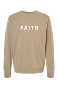 Faith Unisex Pigment-Dyed Crewneck Sweatshirt