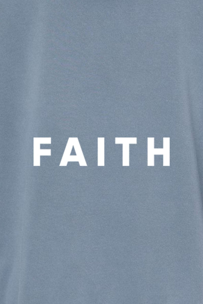 Faith Unisex Pigment-Dyed Hoodie Sweatshirt