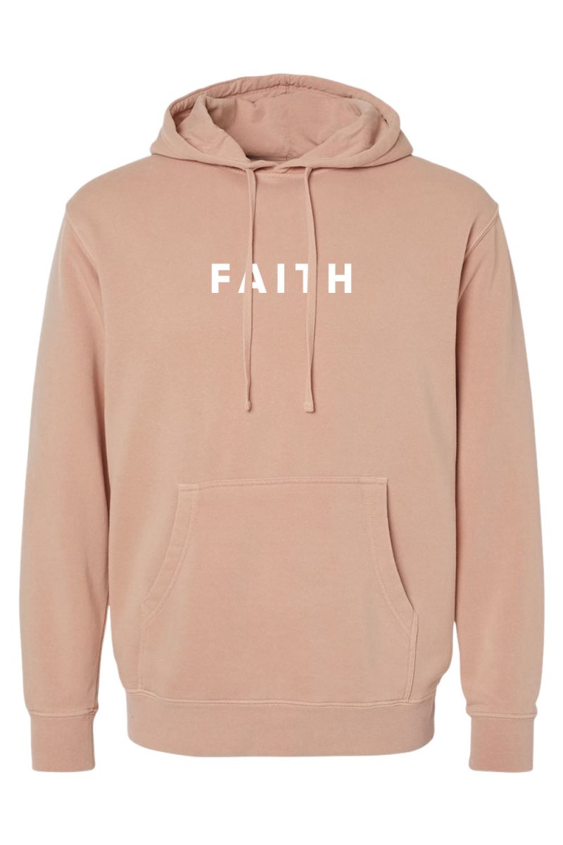 Faith Unisex Pigment-Dyed Hoodie Sweatshirt