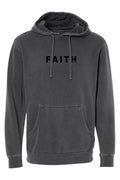 Faith Unisex Pigment-Dyed Hoodie Sweatshirt