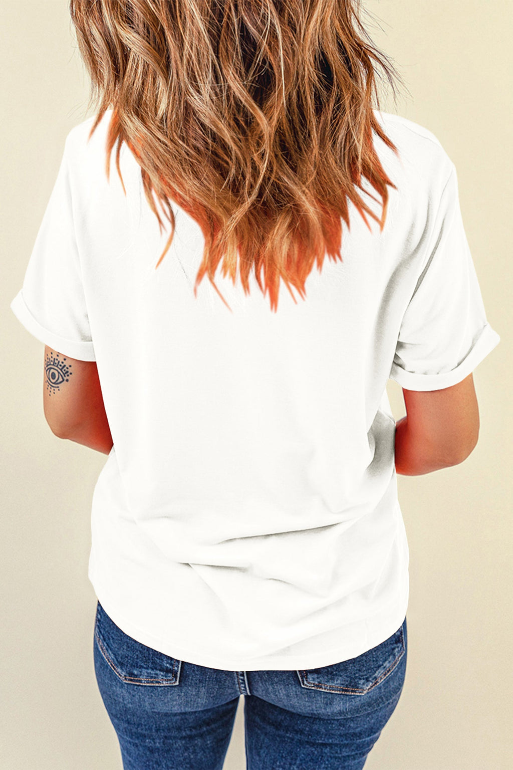 White Baseball Season Playful Printed T Shirt