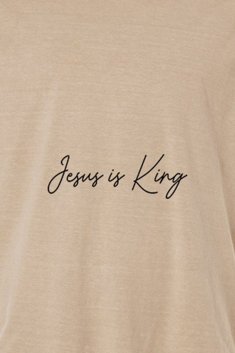 Jesus is King 1 Unisex Garment-Dyed Tee