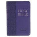 KJV Bible Mini Pocket Faux Leather, Purple) - Imitation Leather