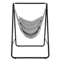 Hanging Padded Hammock Chair with Stand and Heavy Duty Steel