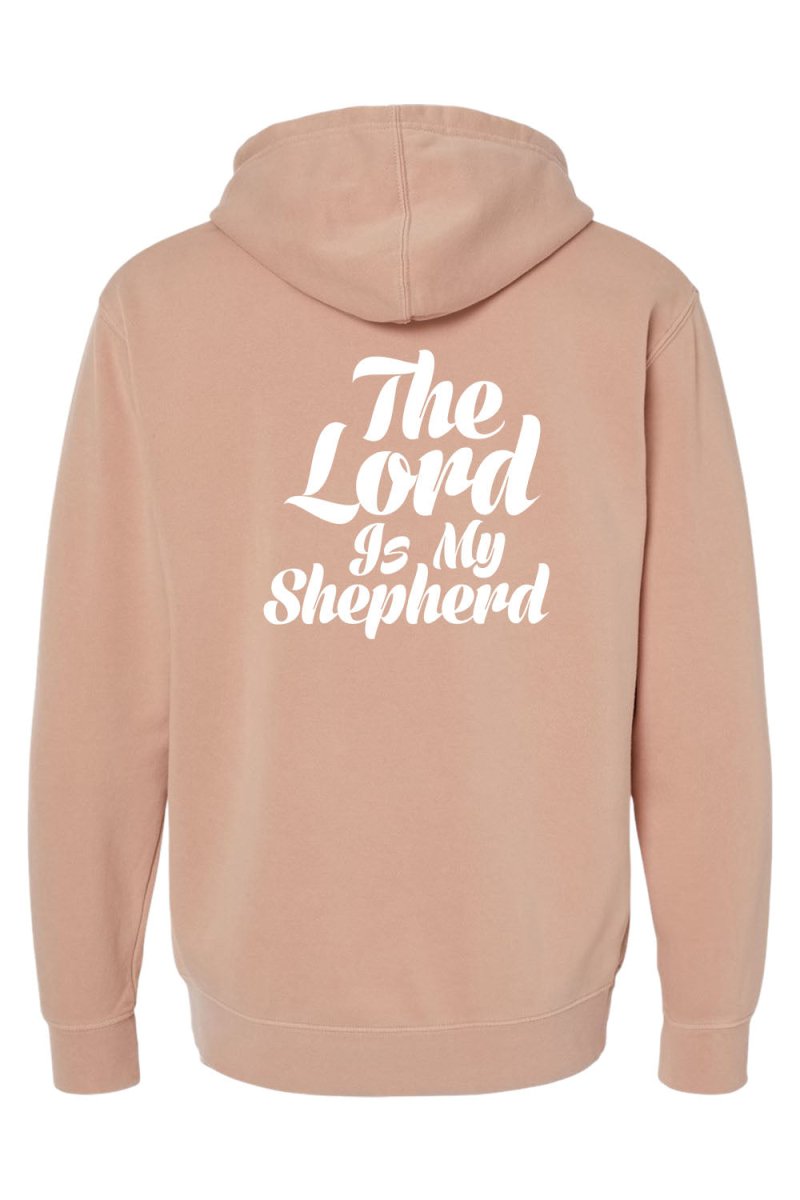 Psalm 23:1 Unisex Pigment-Dyed Hoodie Sweatshirt