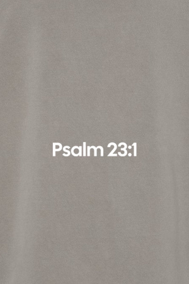 Psalm 23:1 Unisex Pigment-Dyed Hoodie Sweatshirt