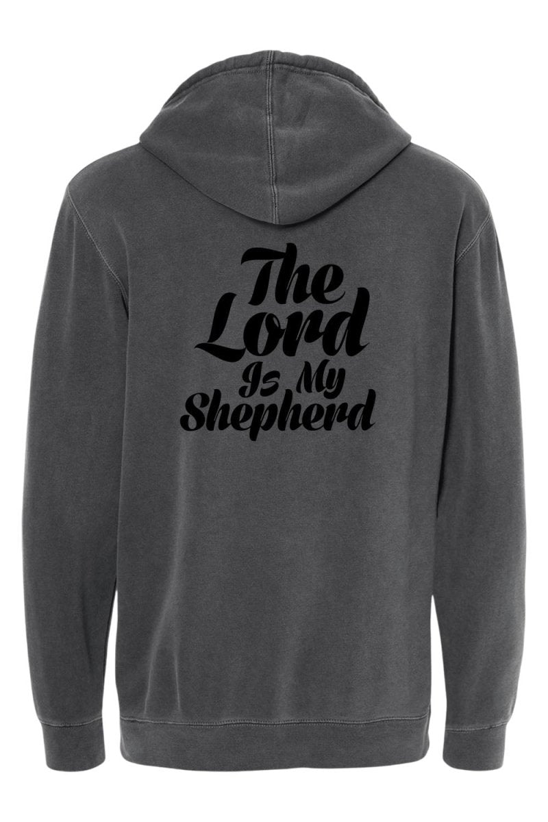 Psalm 23:1 Unisex Pigment-Dyed Hoodie Sweatshirt