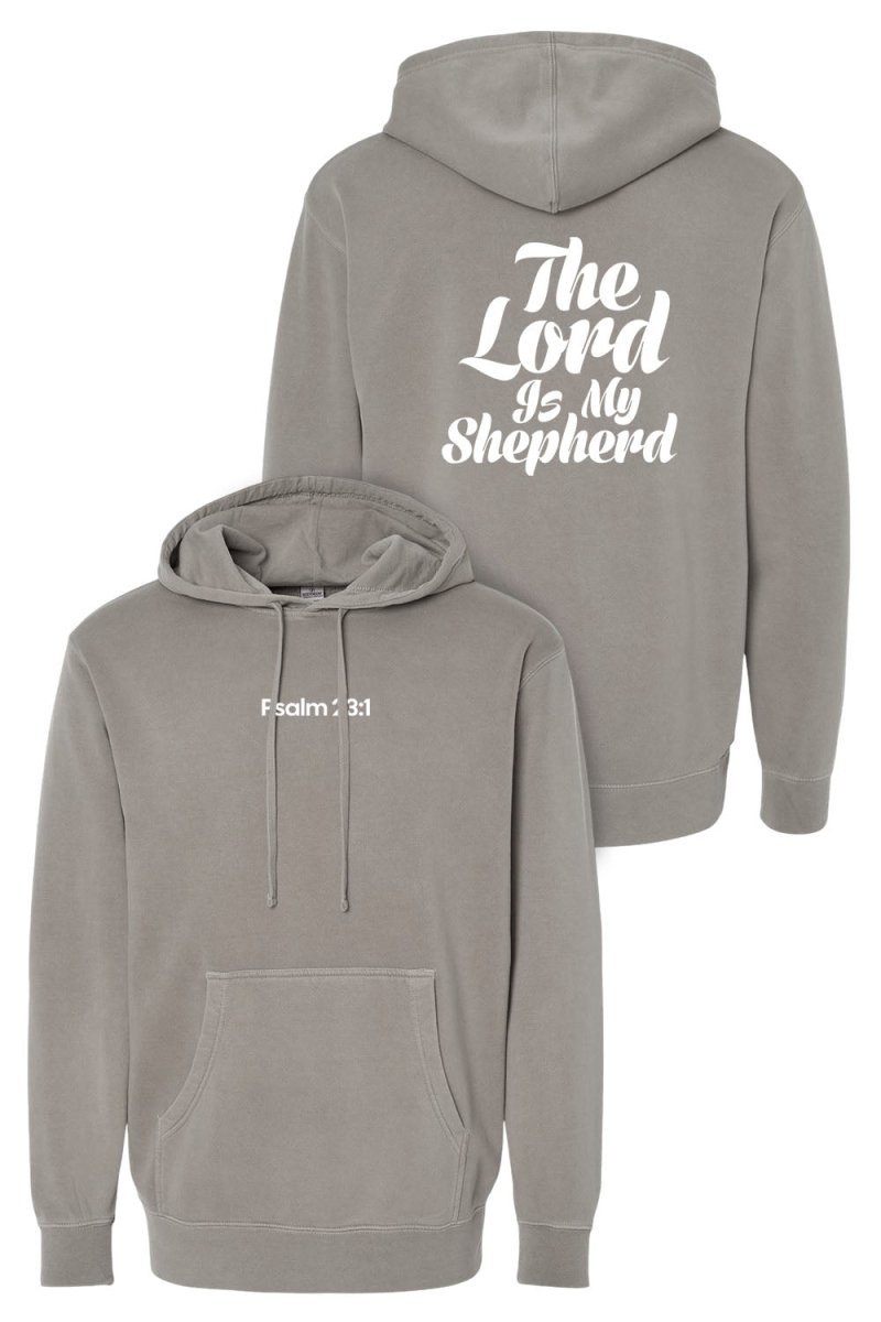 Psalm 23:1 Unisex Pigment-Dyed Hoodie Sweatshirt