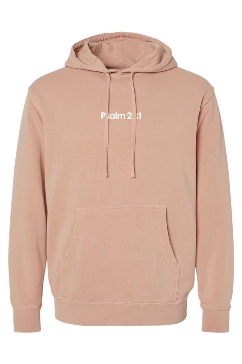 Psalm 23:1 Unisex Pigment-Dyed Hoodie Sweatshirt