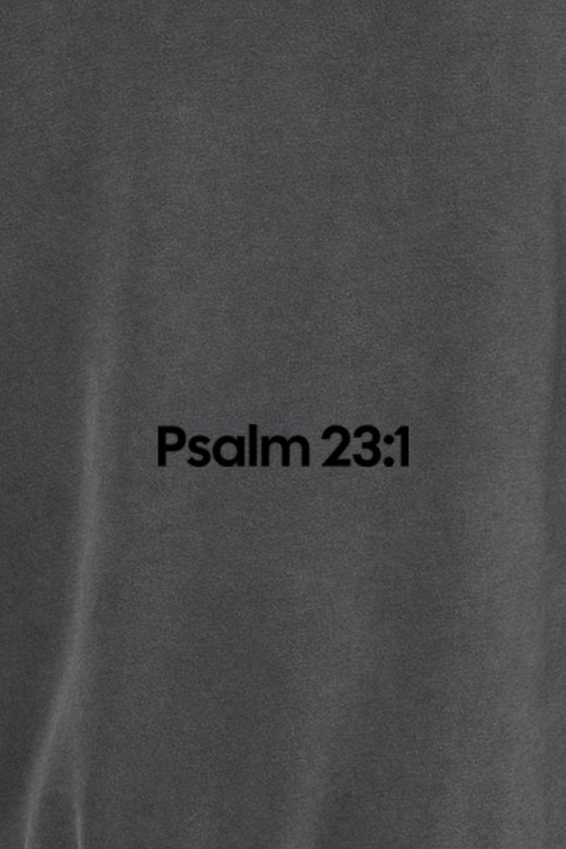 Psalm 23:1 Unisex Pigment-Dyed Hoodie Sweatshirt