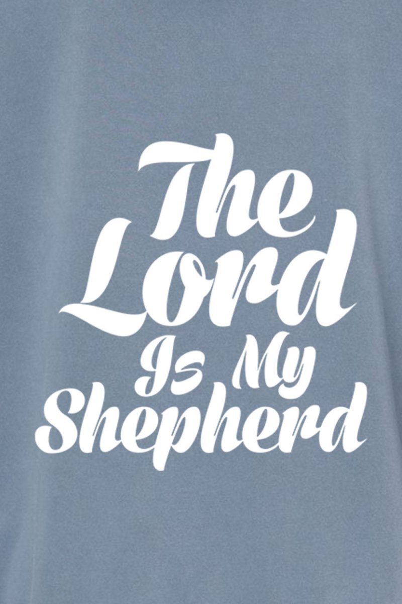 Psalm 23:1 Unisex Pigment-Dyed Hoodie Sweatshirt