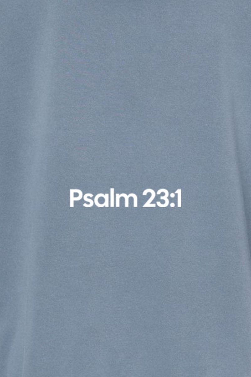 Psalm 23:1 Unisex Pigment-Dyed Hoodie Sweatshirt