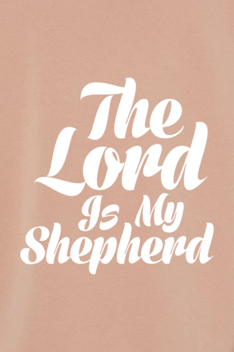 Psalm 23:1 Unisex Pigment-Dyed Hoodie Sweatshirt