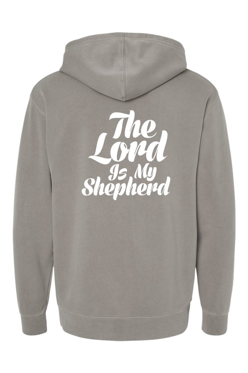 Psalm 23:1 Unisex Pigment-Dyed Hoodie Sweatshirt