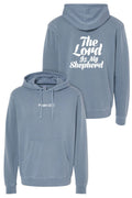 Psalm 23:1 Unisex Pigment-Dyed Hoodie Sweatshirt