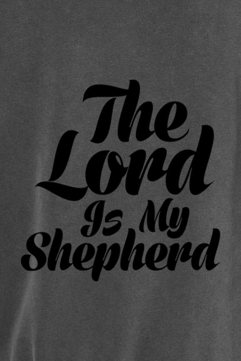 Psalm 23:1 Unisex Pigment-Dyed Hoodie Sweatshirt