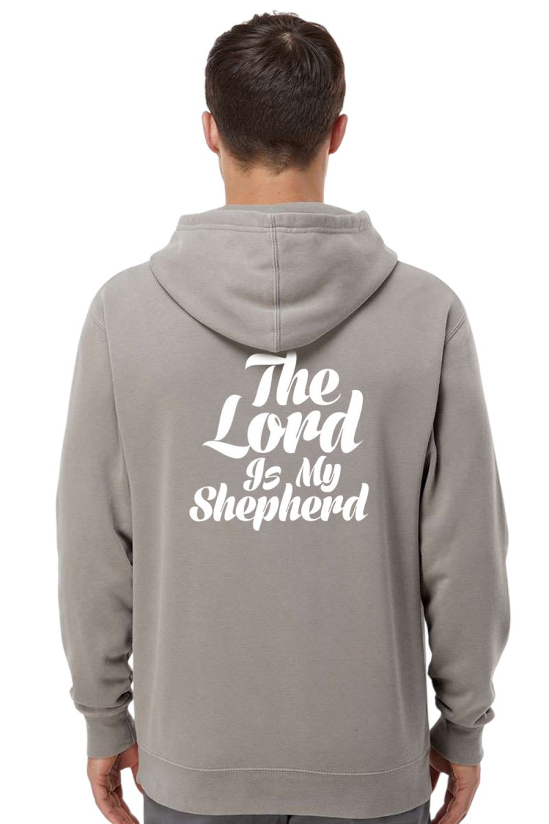 Psalm 23:1 Unisex Pigment-Dyed Hoodie Sweatshirt